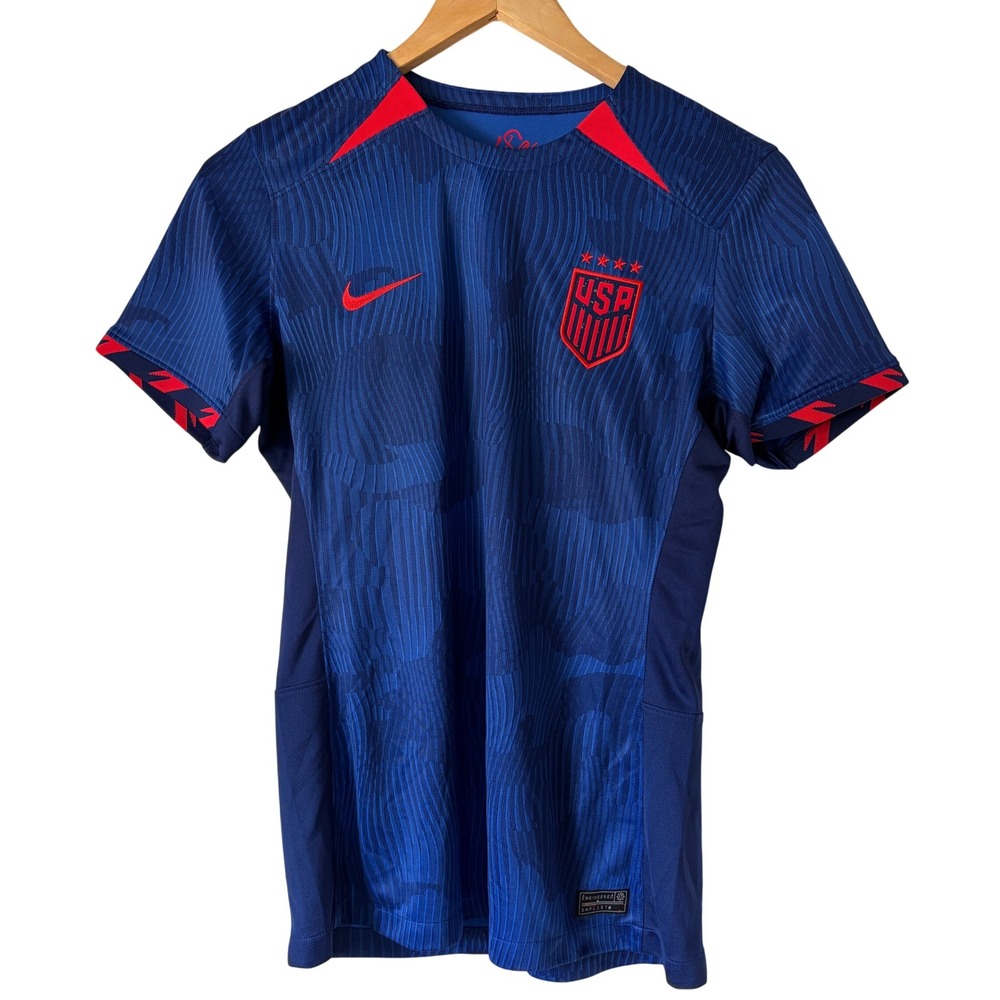NWT Nike Women's USWNT Blue 4 Star Away Soccer Jersey Sz M Slim Fit